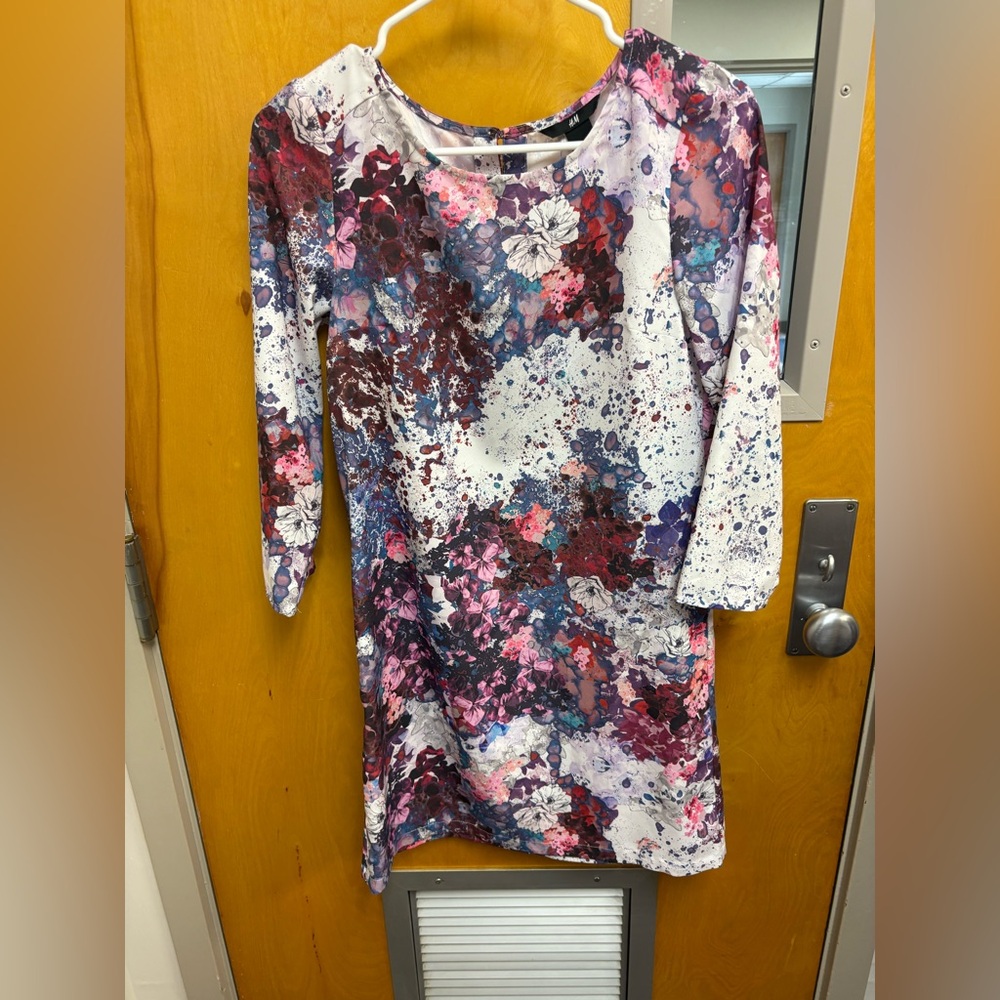 H&M Long Sleeve Dress - Floral Print